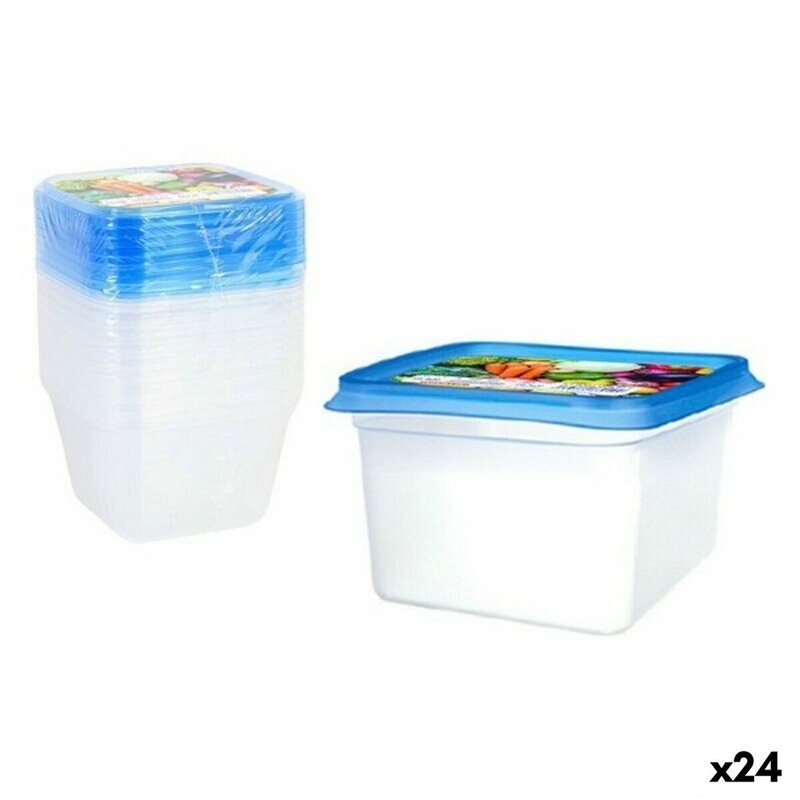 Ensemble de 9 Boîtes à Lunch Privilege 49792 550 ml 12 x 12 x 7,5 cm (24 Unités)