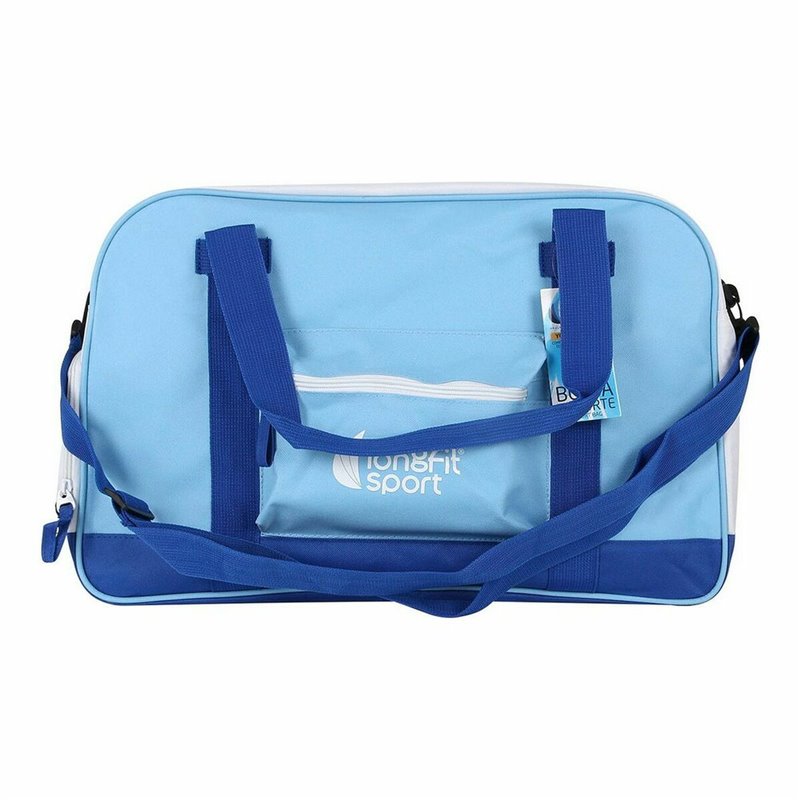 Image secondaire de Sac de Sport avec Porte-Chaussures LongFit Care Bleu/Blanc (2 Unités)