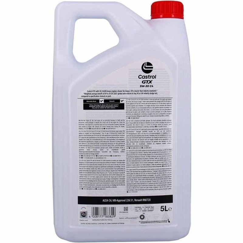 Image secondaire de Huile de moteur Castrol GTX Diesel 5W30 C4 5 L