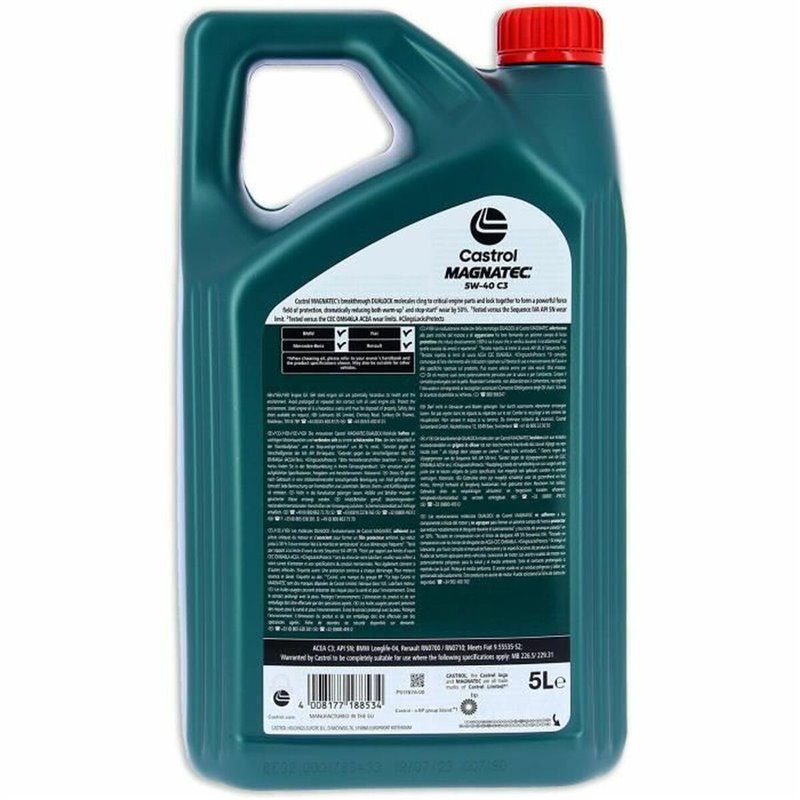 Image secondaire de Huile de moteur Castrol Magnatec Essence Diesel 5W40 5 L