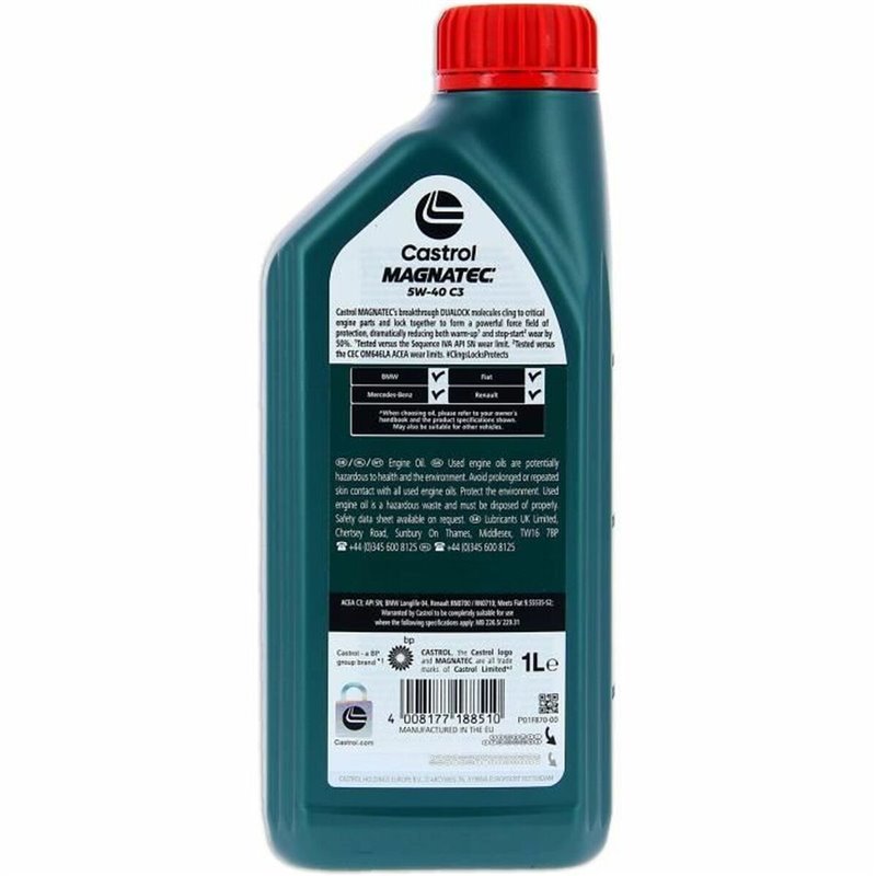 Image secondaire de Huile de moteur Castrol Magnatec Essence Diesel 5W40 1 L