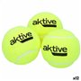 Balles de Tennis Aktive 3 Pièces Jaune 12 Unités