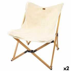Chaise de camping pliante Aktive Terre 58 x 73 x 61 cm (2 Unités)