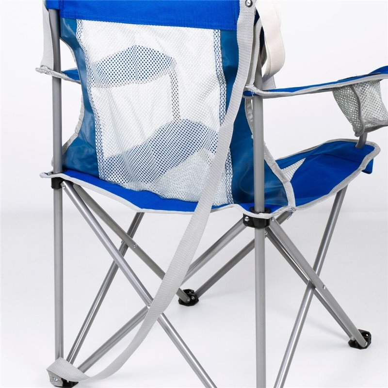 Image secondaire de Chaise de camping pliante Aktive Bleu Gris 46 x 82 x 46 cm (4 Unités)