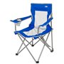 Chaise de camping pliante Aktive Bleu Gris 46 x 82 x 46 cm (4 Unités)