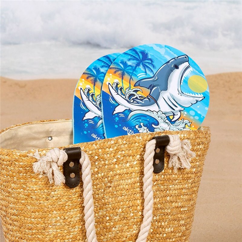 Image secondaire de Raquettes de Plage avec Balle Aktive Requin 19,5 x 38 cm (24 Unités)