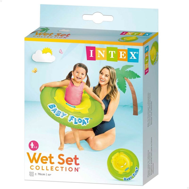 Image secondaire de Flotteur pour bébés Intex Jaune Vert Ø 76 cm (12 Unités)