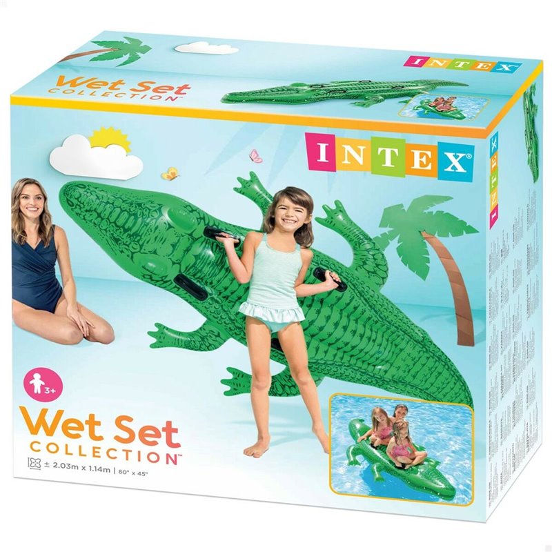 Image secondaire de Bouée Intex Crocodile 203 x 30 x 114 cm (6 Unités)