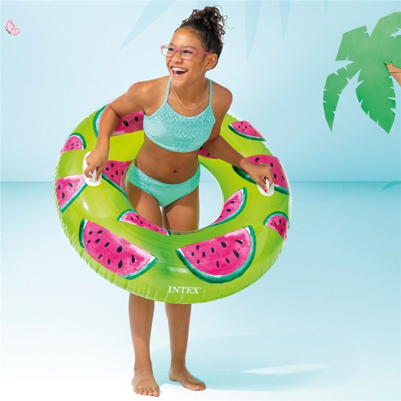 Image secondaire de Bouée Gonflable Donut Intex Tropical Fruits Ø 107 cm (12 Unités)