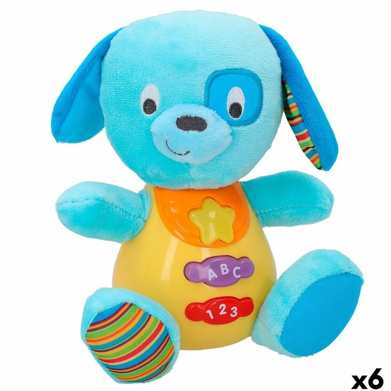 Peluche sonore Winfun Chien 15,5 x 16,5 x 11,5 cm (6 Unités)