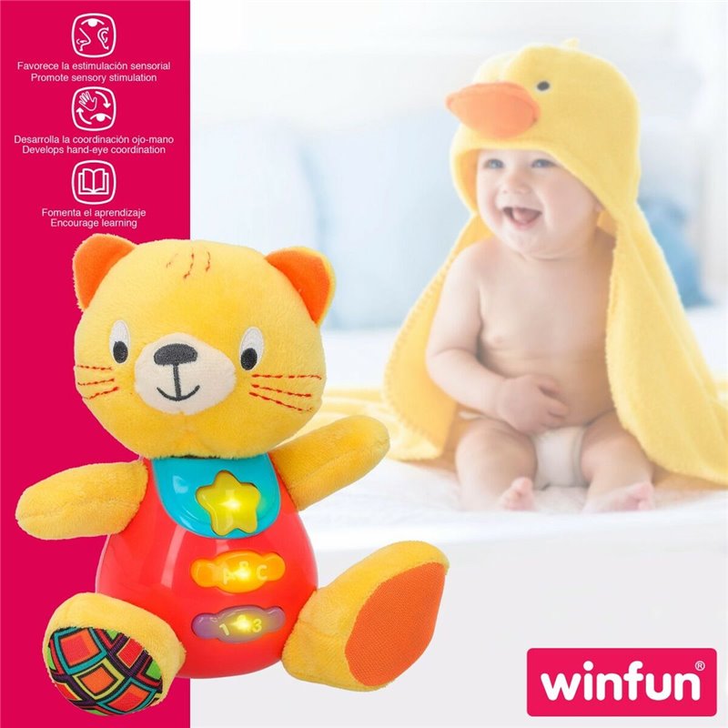 Image secondaire de Peluche sonore Winfun Chat 16 x 17,5 x 10,5 cm (6 Unités)