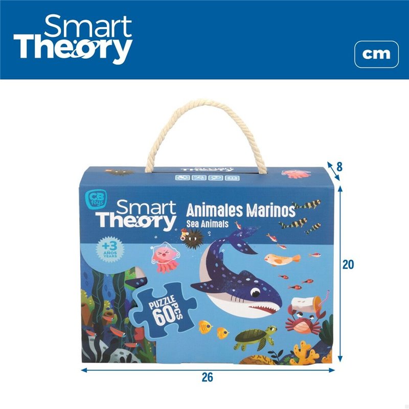 Image secondaire de Puzzle Enfant Colorbaby Sea Animals 60 Pièces 60 x 44 cm (6 Unités)