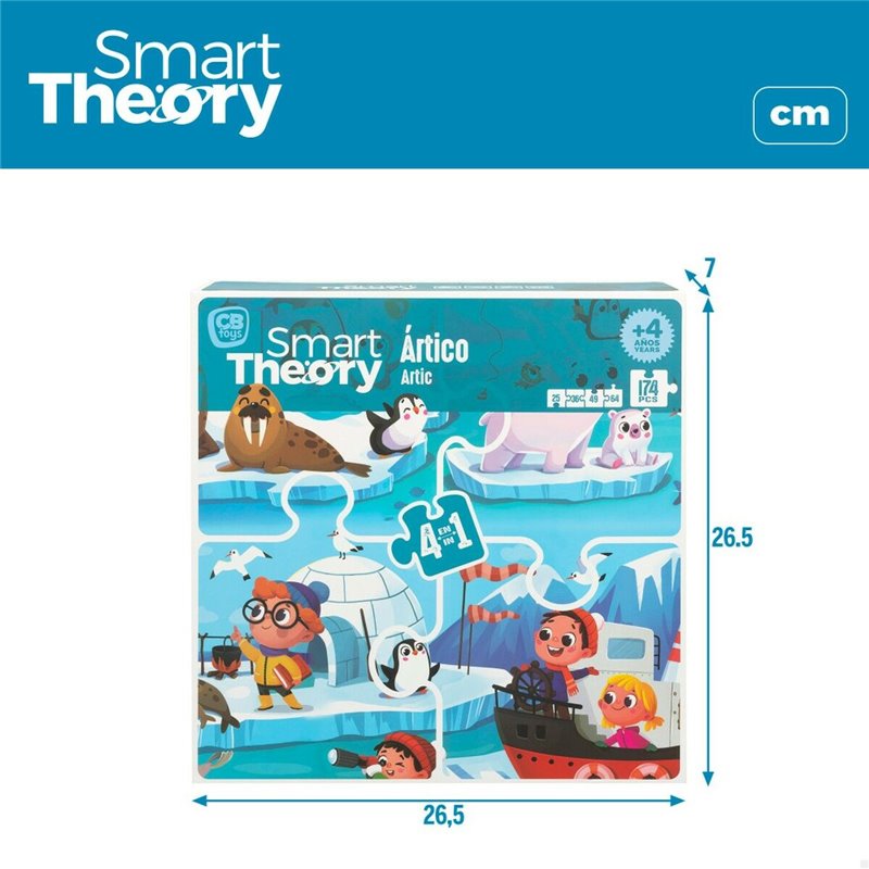 Image secondaire de Puzzle Enfant Colorbaby Artic 4 en 1 174 Pièces 136 x 34 cm (6 Unités)