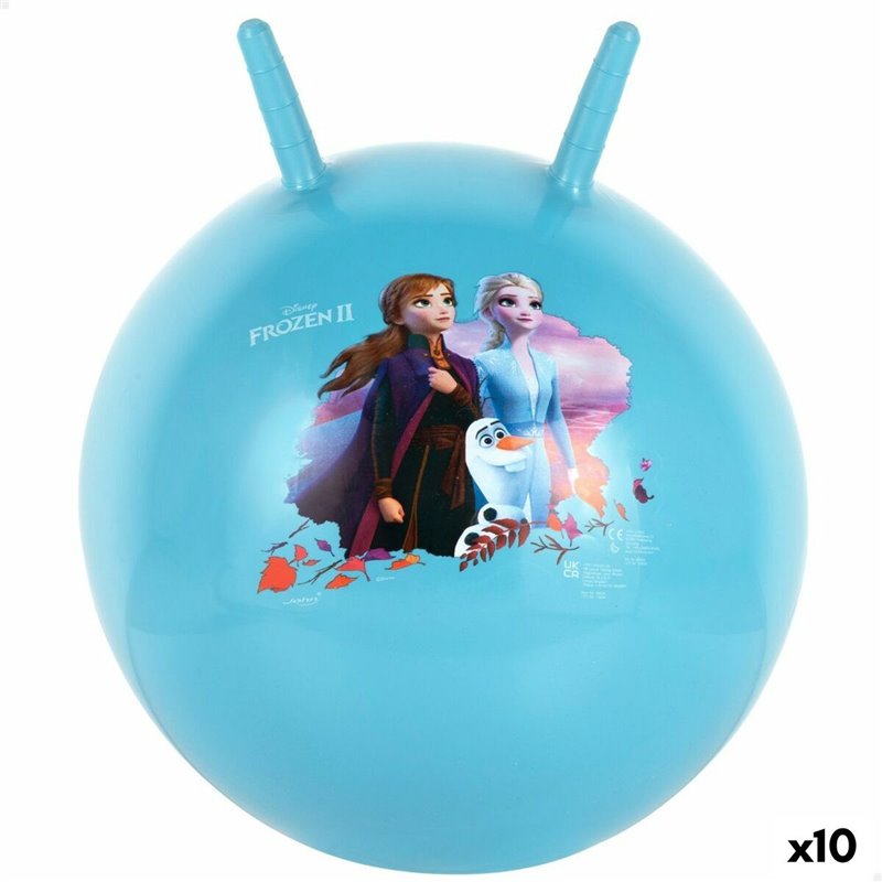 Boule à Sauter Frozen Ø 45 cm Bleu (10 Unités)