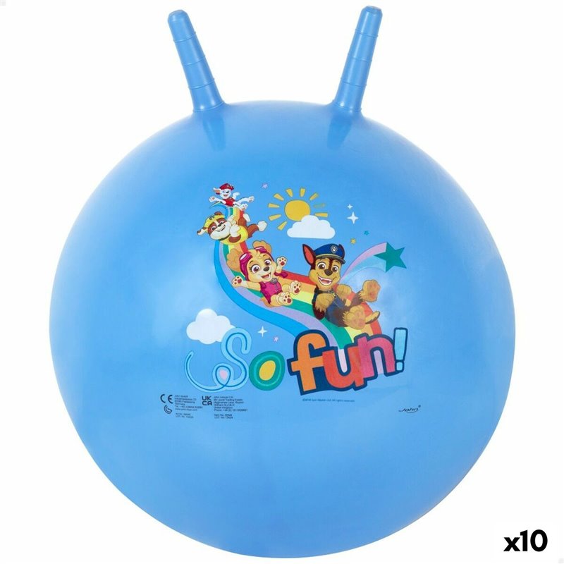 Boule à Sauter The Paw Patrol Bleu (10 Unités)