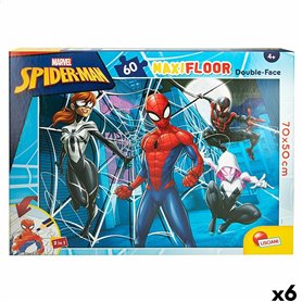 Puzzle Enfant Spider-Man Double face 60 Pièces 70 x 1,5 x 50 cm (6 Uni