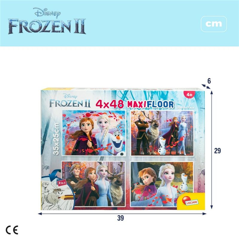 Image secondaire de Puzzle Enfant Frozen Double face 4 en 1 48 Pièces 35 x 1,5 x 25 cm (6 Unités)