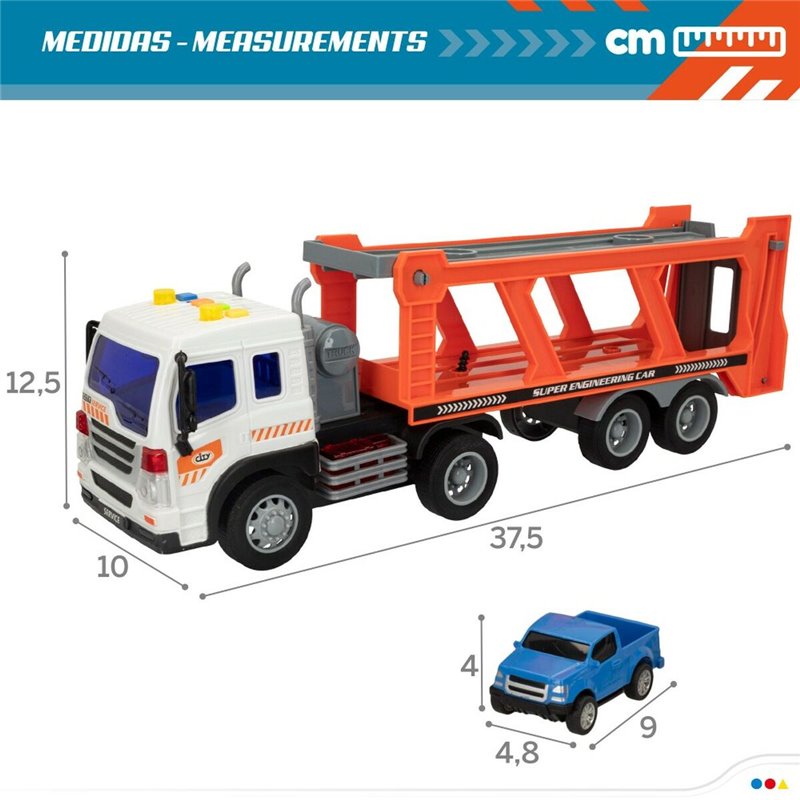 Image secondaire de Camion porte-véhicules et Voitures à Friction Speed & Go 37,5 x 12,5 x 10 cm (2 Unités)