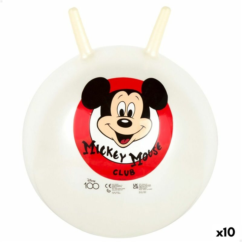 Boule à Sauter Mickey Mouse Ø 45 cm (10 Unités)