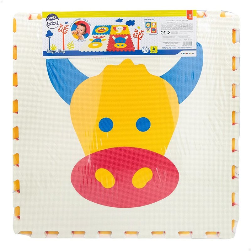 Image secondaire de Tapis Puzzle Colorbaby 4 Pièces animaux 118 x 118 cm EVA (2 Unités)