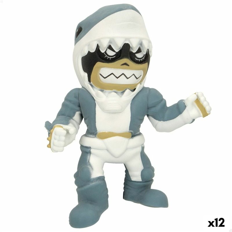 Figurine d'action Eolo Super Masked Jaw Boy 14 x 16 x 8,5 cm Élastique (12 Unités)