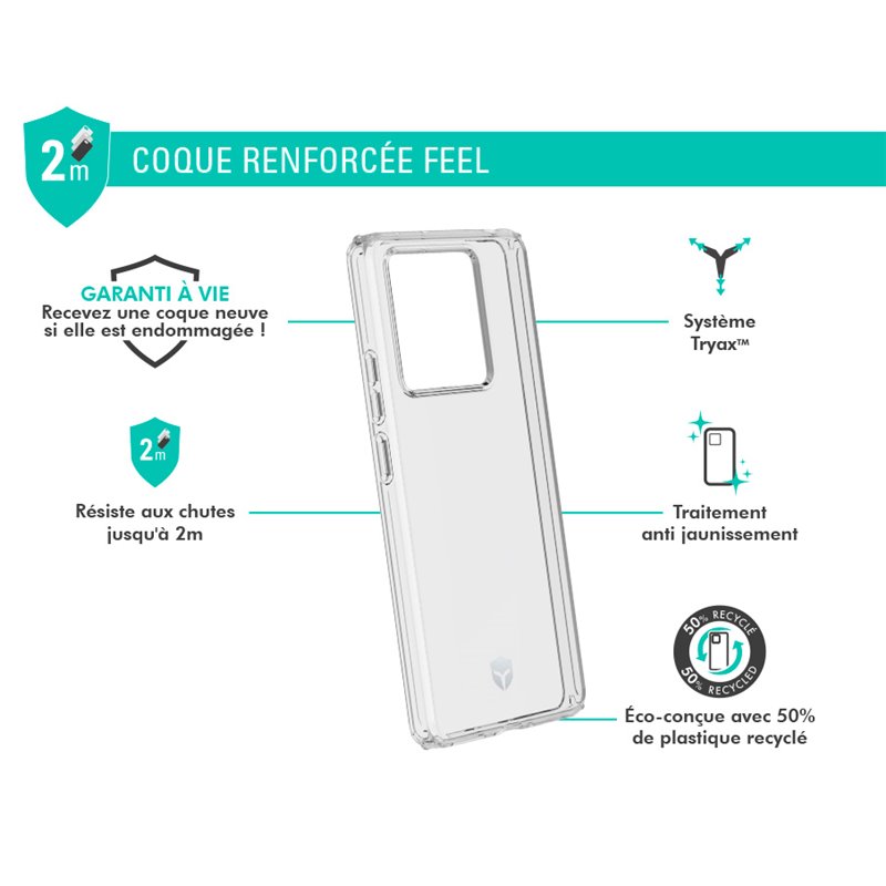 Image secondaire de Coque Renforcée Xiaomi Redmi Note 13 5G FEEL Transparente - Garantie à