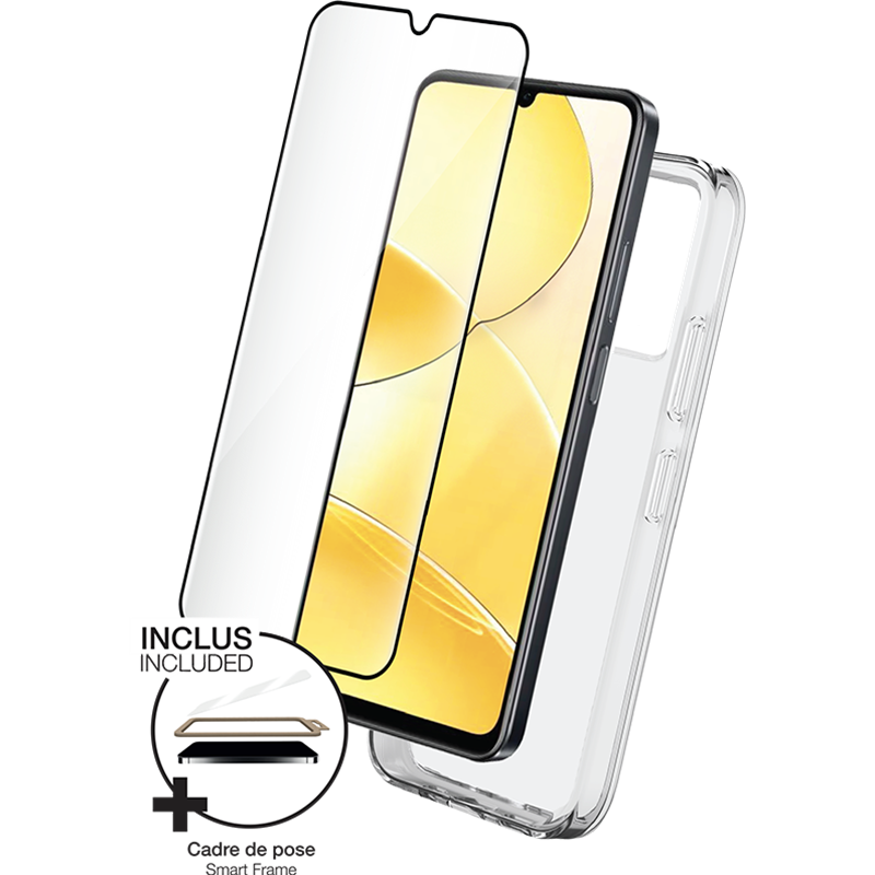 Image secondaire de Pack C51 Accessoires Coque Transparente + Verre trempé + SmartFrame Bi