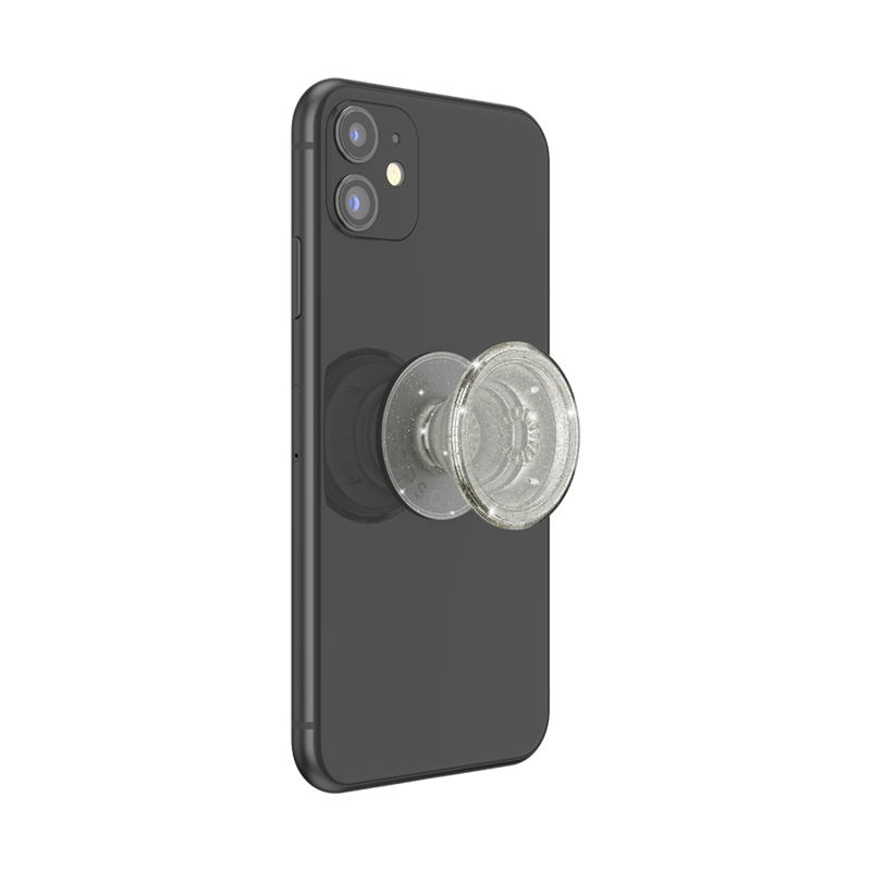 Image secondaire de Pop Grip Standard Clear Glitter Silver Popsockets