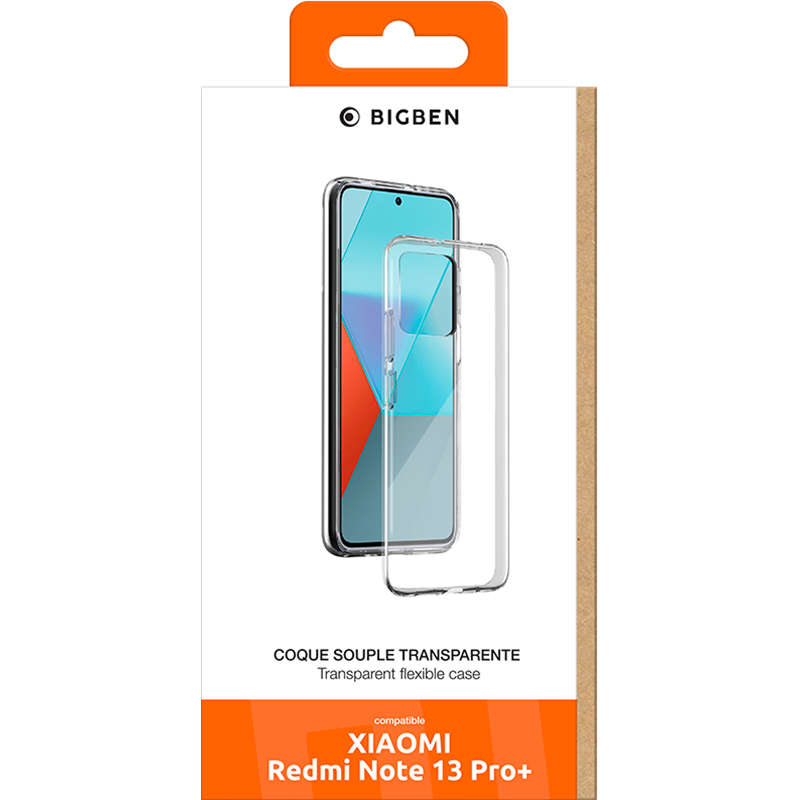 Image secondaire de Coque Xiaomi Redmi Note 13 Pro+ Souple Transparente Bigben