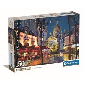 Clementoni - 1500p Paris Montmartre - 59.2 x 84.3 cm - Avec poster
