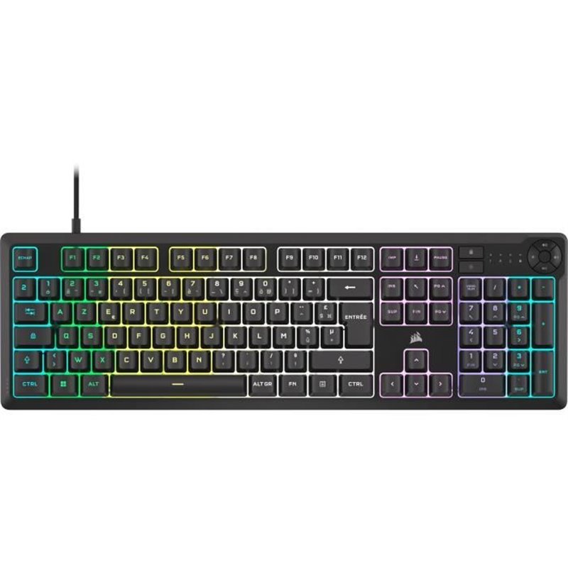 Clavier Corsair K55 Core RGB Noir Azerty