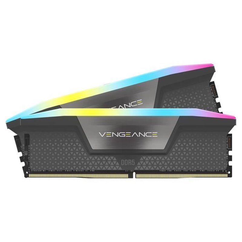 Mémoire RAM - CORSAIR - Vengeance RGB DDR5 RAM 32Go (2x16Go) 5600MHz C