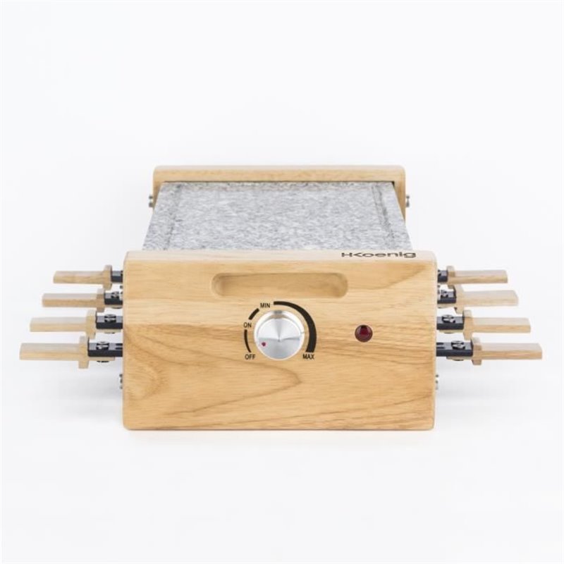 Image secondaire de Appareil a raclette/grill HKoeNIG - 8 personnes - Design bois - Surfac