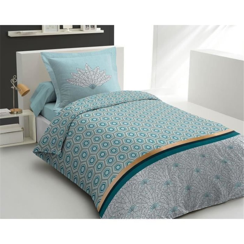 Housse de Couette Home Linge Passion Vert 140 x 200 cm