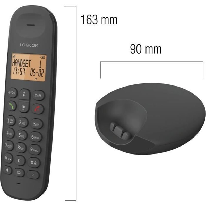 Image secondaire de Téléphone fixe Logicom DECT ILOA 250 DUO Noir