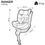 Siege Auto isofix Ranger Groupe 0/1/2/3 (0-36kg) pivotant 360° - Incli