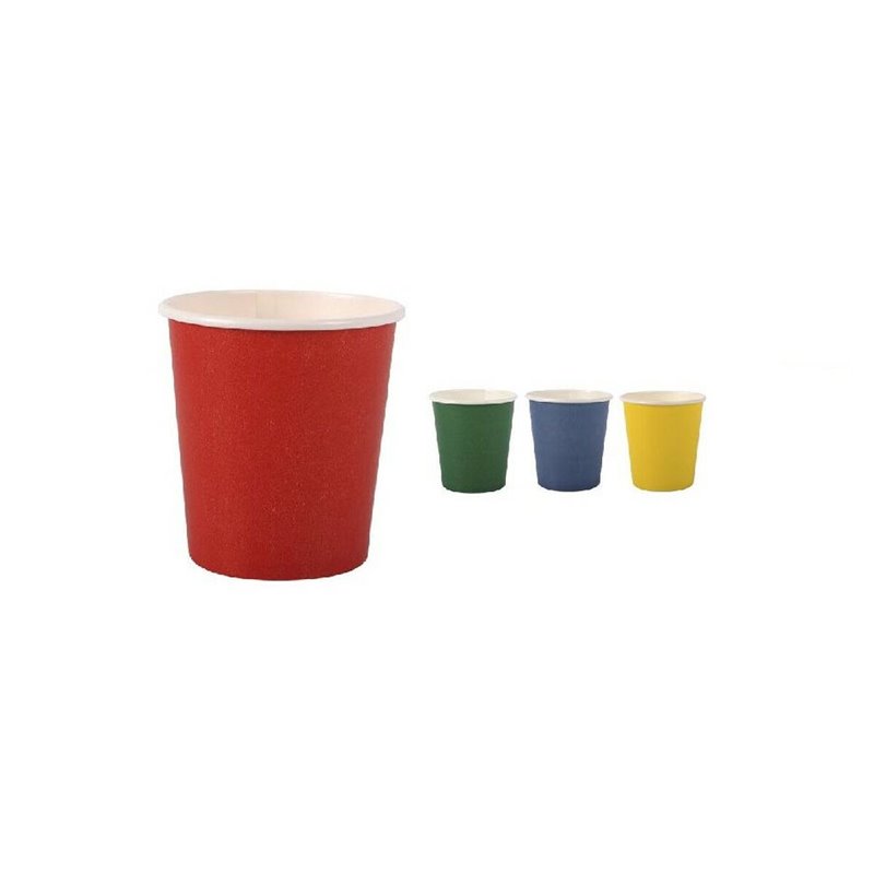 Image secondaire de Set de Verres Algon Produits à usage unique Carton Multicouleur 20 Pièces 120 ml (24 Unités)