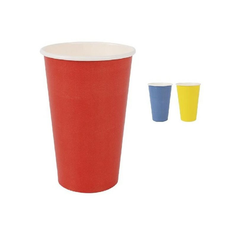 Image secondaire de Set de Verres Algon Produits à usage unique Carton Multicouleur 10 Pièces 450 ml (16 Unités)