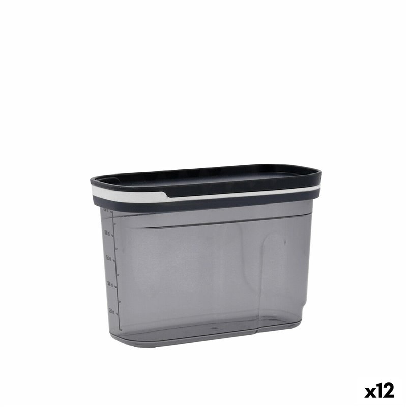 Boîte Quid City Avec couvercle Distributeur 1,2 L Gris Plastique (12 Unités)