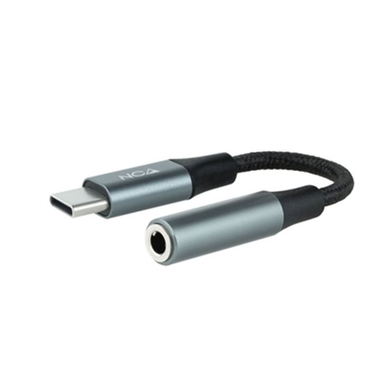 NanoCâble 10.24.1204 câble audio 0,11 m 3,5 mm USB C Noir, Gris