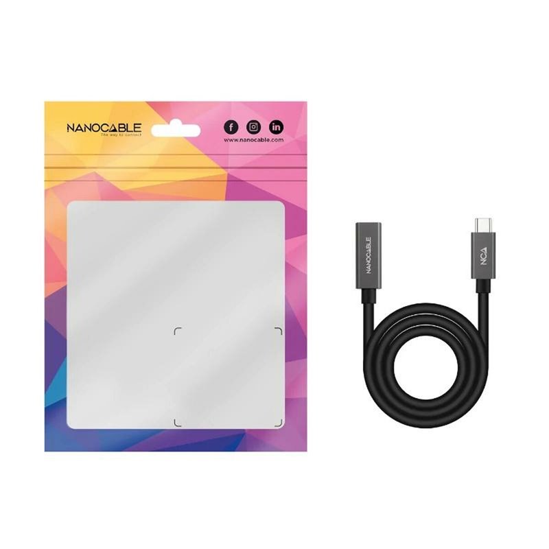 Image secondaire de NanoCâble 10.01.4400 câble USB 0,5 m USB 3.2 Gen 2x2 USB C Noir