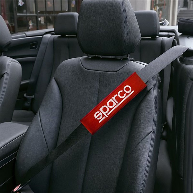 Image secondaire de Coussinets de ceinture de sécurité Sparco SPC1209RD Rouge