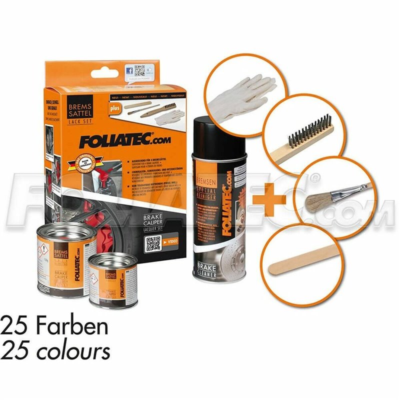 Image secondaire de Set de peinture Foliatec FO2195 Pinces de frein Jaune