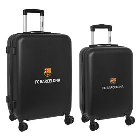 Jeu de valises F.C. Barcelona Trolley Noir 2 Pièces 40 x 63 x 26 cm