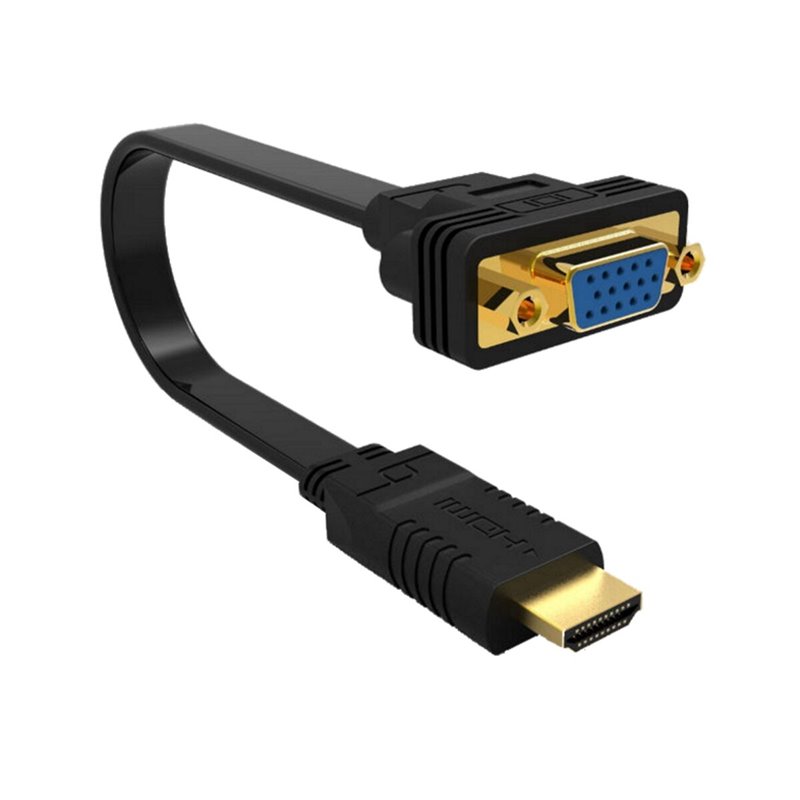 Ewent EW9869 câble vidéo et adaptateur 0,15 m HDMI Type A (Standard) VGA (D-Sub) Noir