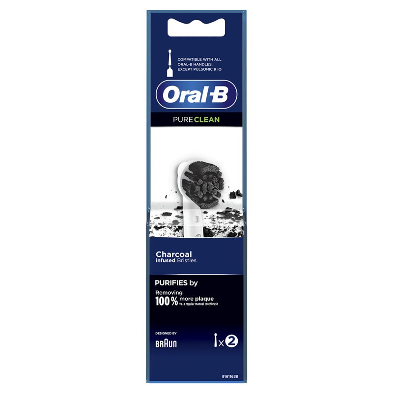 Image secondaire de Oral-B PureClean 80352922 tête de brosses 1 pièce(s) Bleu, Rouge