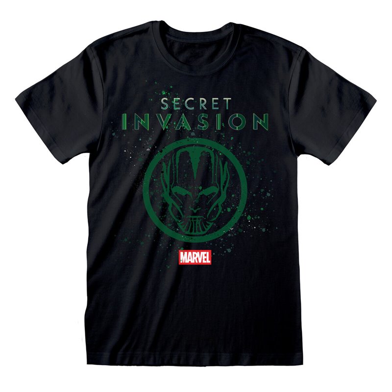 T shirt à manches courtes Marvel Logo Icon Noir Unisexe