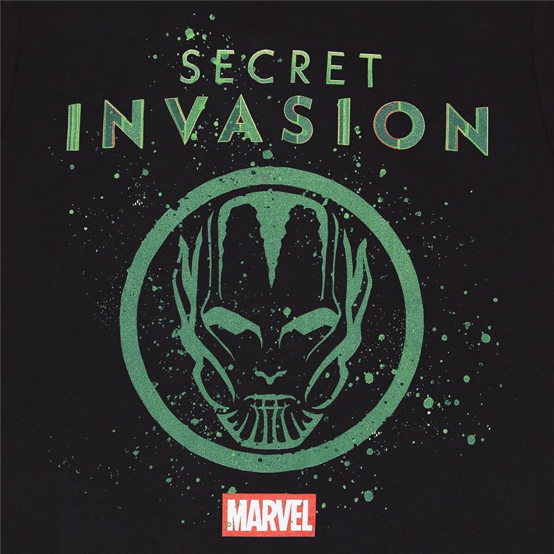 Image secondaire de T shirt à manches courtes Marvel Logo Icon Noir Unisexe