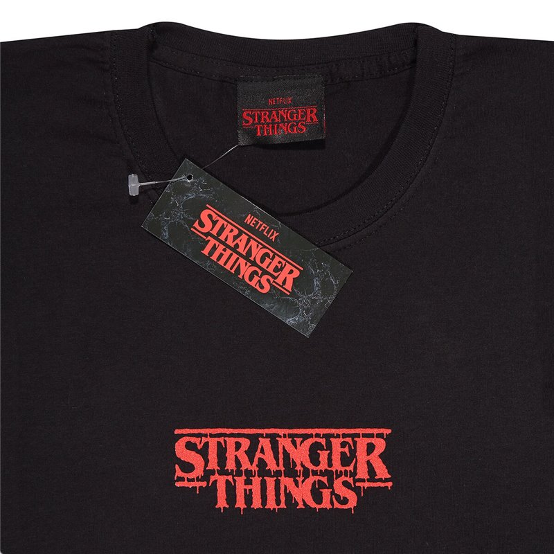 Image secondaire de T shirt à manches courtes Stranger Things Demogorgon Upside Down Noir Unisexe