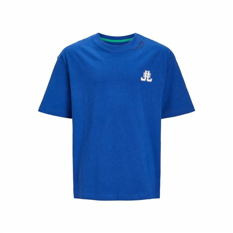 T shirt à manches courtes Enfant Jack & Jones Jorcole Back Print Bleu foncé